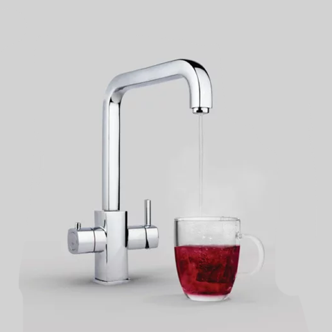 Polished Chrome 3-in-1 Instant Boiling Water Tap. Includes Tap, Boiler, Filter & Fittings