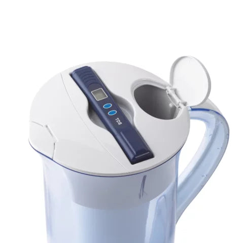 10-Cup Round Pitcher/2.4 liter | Includes a Free Water Quality Meter