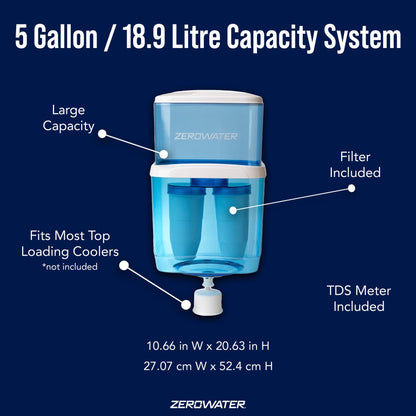 18,9 liter Water Cooler filtersysteem | 5 Gallon Waterkoeler filtersysteem