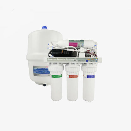 W2BRO600 atvirkštinio osmoso sistema | 5 pakopų atvirkštinio osmoso vandens filtrų sistema su siurbliu