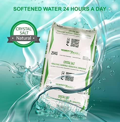 Water2buy 25Kg Crystal Salt para todos los descalcificadores de agua | Sal suavizante de agua Water2Buy