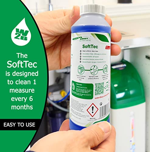Water2Buy SoftTec Resin Cleaner Bouteille 1L | Water Softener Resin Cleaner pour tous les adoucisseurs d'eau