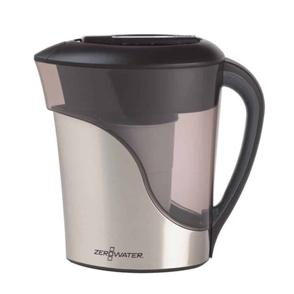 Combi-box: 2.6-Liter stainless steel water jug incl. 2 filters | Combibox 11 cup pitcher Stainless steel (2,6 liter) + 2 filters