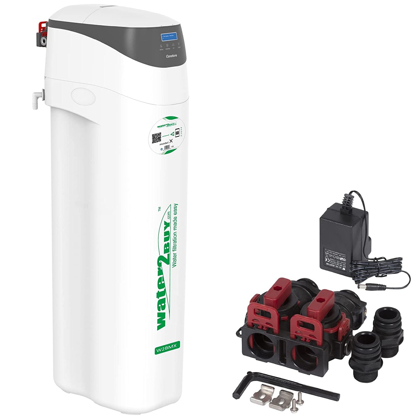 Water2Buy Model X Water Softener | W2BMX Next Generation High Efficiency Water Softener Up to 10 people