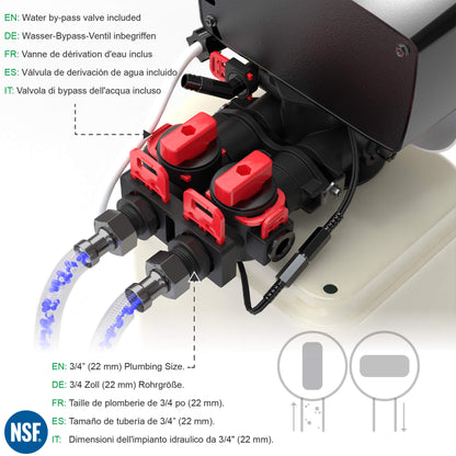 W2B500 Easy Water Softener. Easy DIY Water midsize Softener for up to 8 people