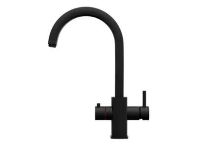 Matt Black 3-in-1 Instant Boiling Water Tap. Includes Tap, Boiler, Filter & Fittings