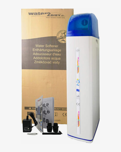 W2B780 Wasserenthärter | Effizienter digitaler Wasserenthärter für 1–10 Personen | 100 % Kalkablagerungen entfernt