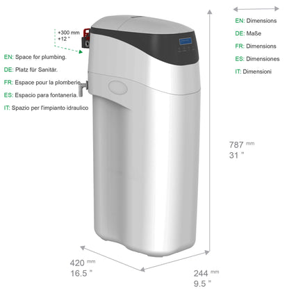 Suavizador de agua modelo Y de Water2Buy | W2Suavizador de agua premium de tamaño mediano BMY
