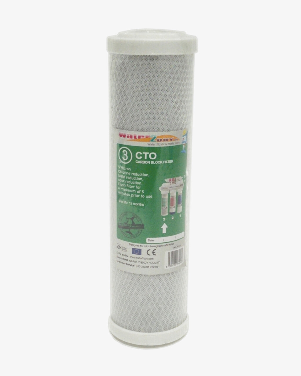 Water2buy W2BCRO400 Juego de 4 filtros anuales | Filtros para el Sistema de Ósmosis Inversa W2BCRO400