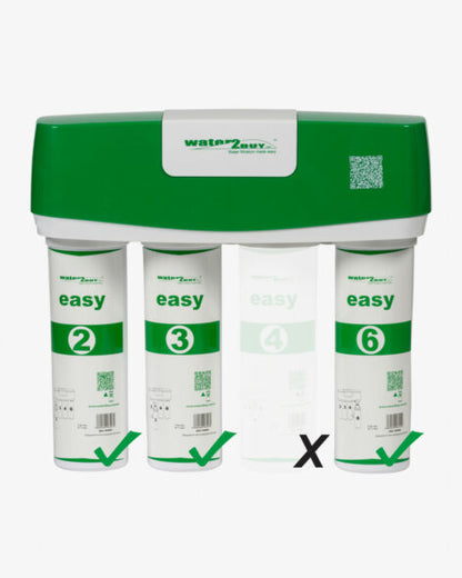 Easy Twist Filtere fir W2BERO Mineral Easy Reverse Osmose System | Jährlech 3 Filter Set